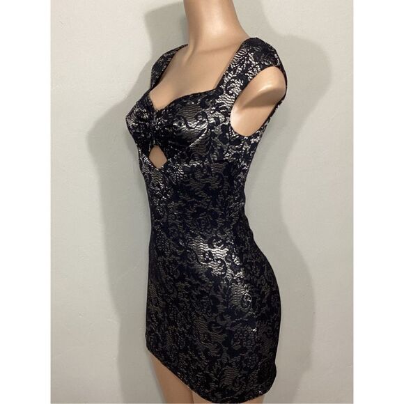 New. SKY stretch lace and metallic mini dress. Retails $224. Small - Picture 5 of 8